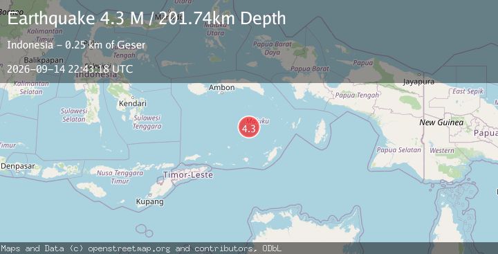 Map of Banda Sea
