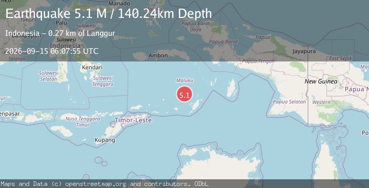 Map of Banda Sea