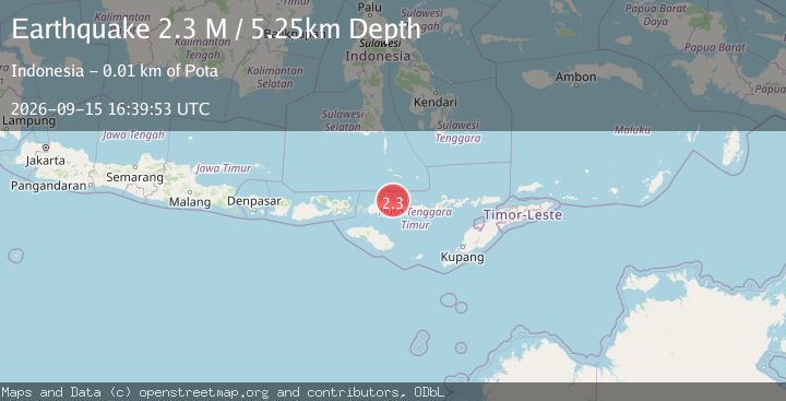 Map of Flores Region, Indonesia
