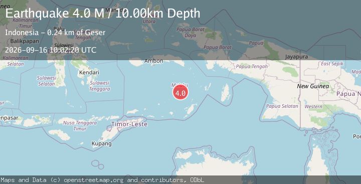 Map of Banda Sea