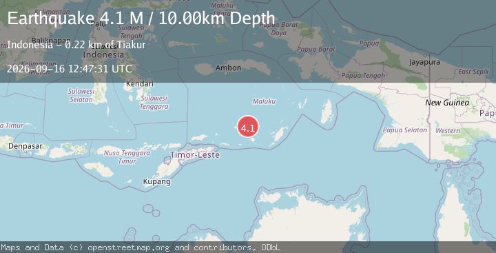 Map of Banda Sea
