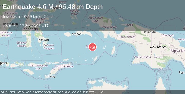 Map of Banda Sea