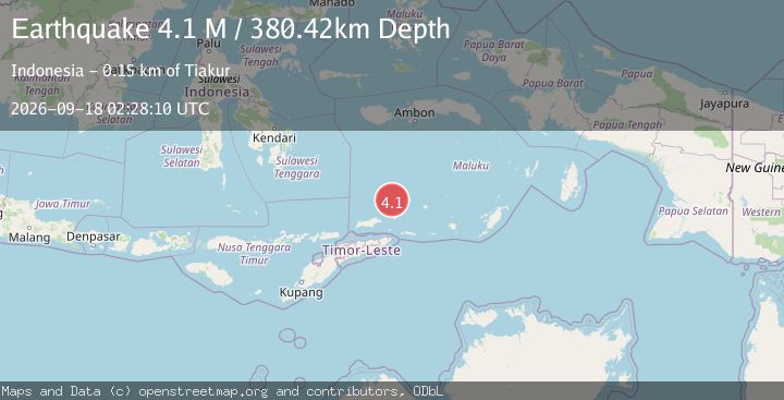 Map of Banda Sea