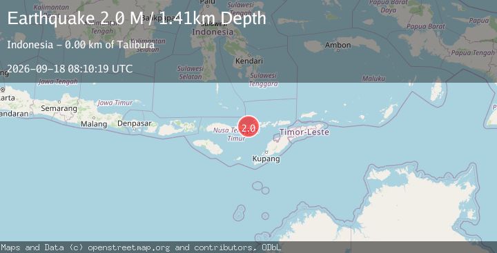 Map of Flores Region, Indonesia