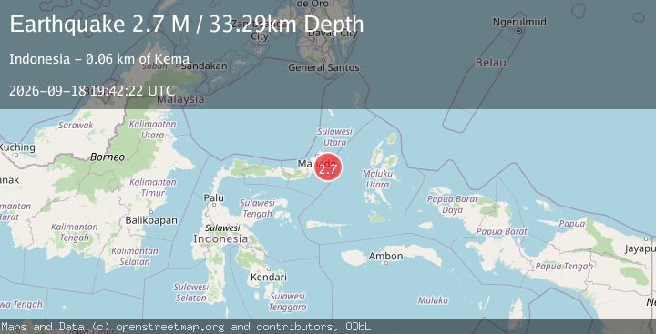 Map of Northern Molucca Sea