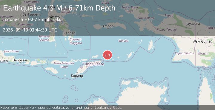 Map of Banda Sea
