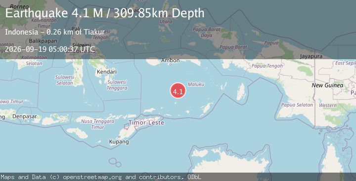 Map of Banda Sea