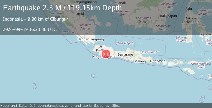 Map of Java, Indonesia