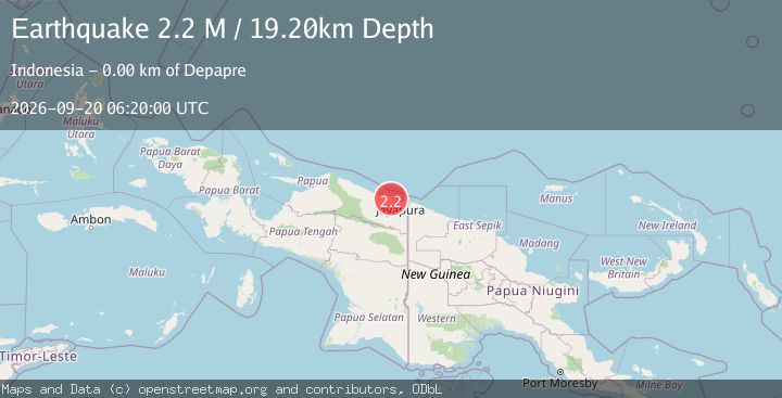 Map of Near North Coast of West Papua