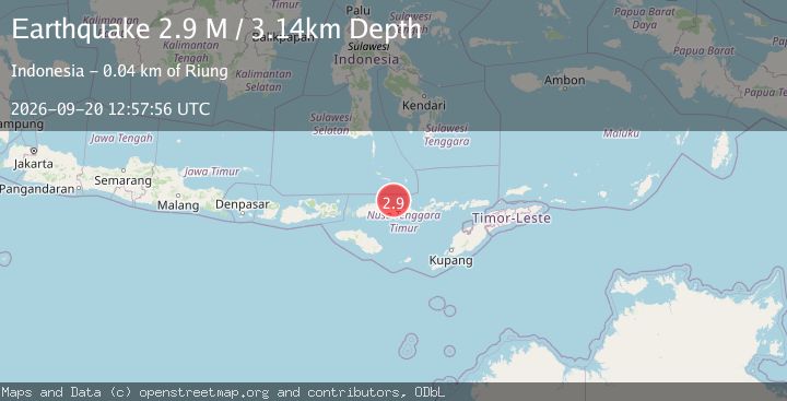 Map of Flores Region, Indonesia