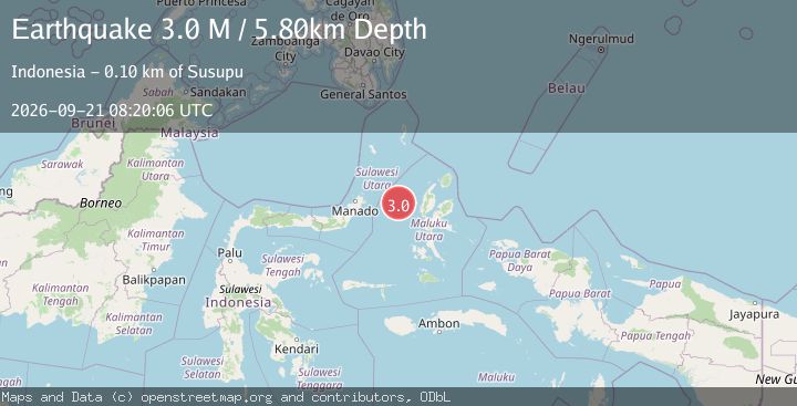 Map of Northern Molucca Sea