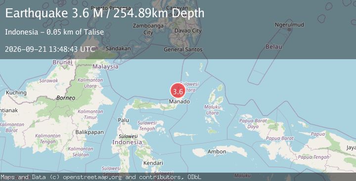 Map of Celebes Sea