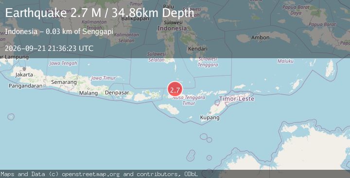 Map of Flores Region, Indonesia
