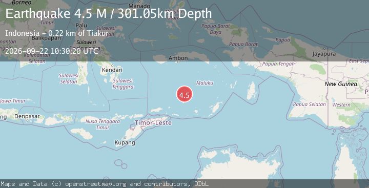 Map of Banda Sea
