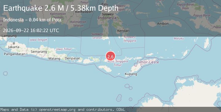 Map of Flores Region, Indonesia