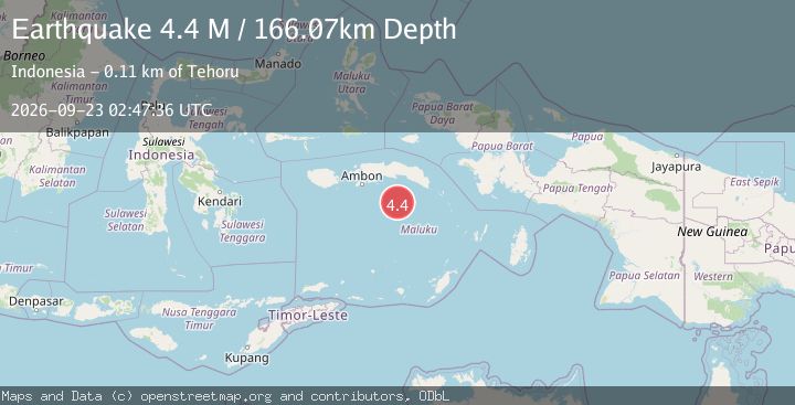 Map of Banda Sea