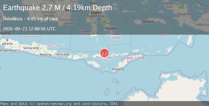 Map of Flores Region, Indonesia