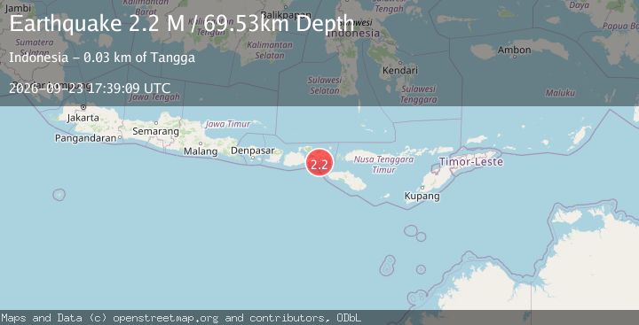 Map of Sumbawa Region, Indonesia