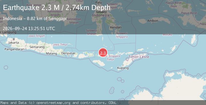 Map of Flores Region, Indonesia