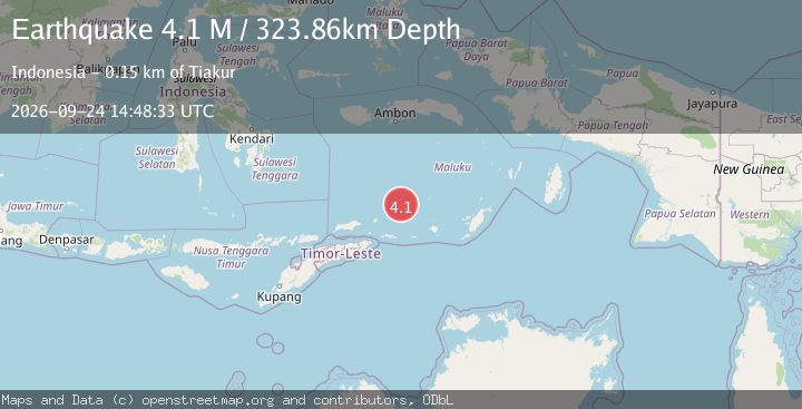 Map of Banda Sea