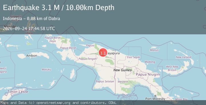Map of Near North Coast of West Papua