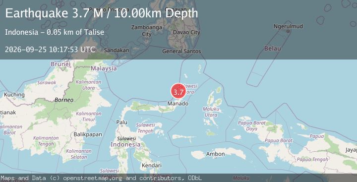 Map of Celebes Sea