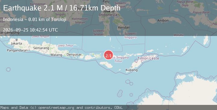 Map of Flores Region, Indonesia
