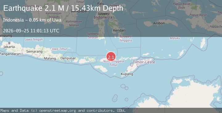 Map of Flores Region, Indonesia