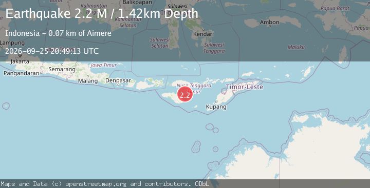 Map of Sumba Region, Indonesia