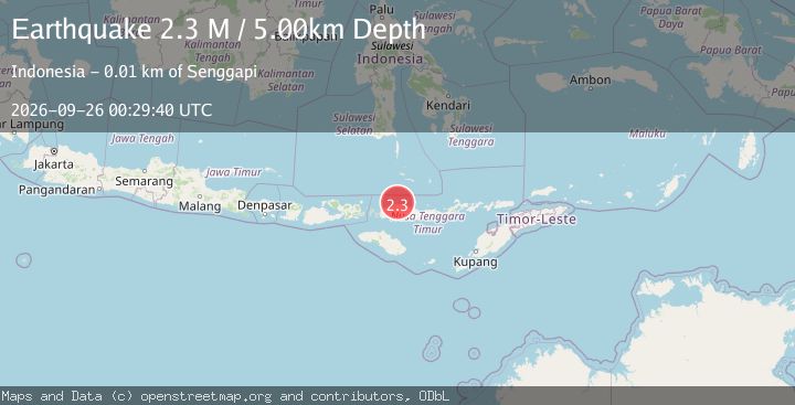 Map of Flores Region, Indonesia