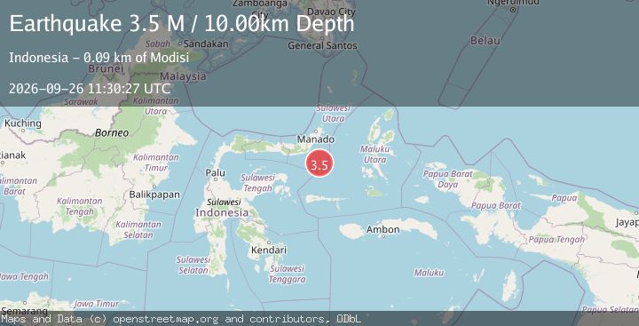 Map of Southern Molucca Sea