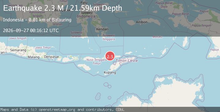 Map of Flores Region, Indonesia