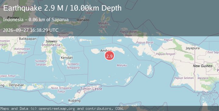 Map of Banda Sea