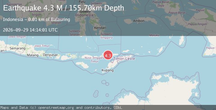 Map of Flores Region, Indonesia