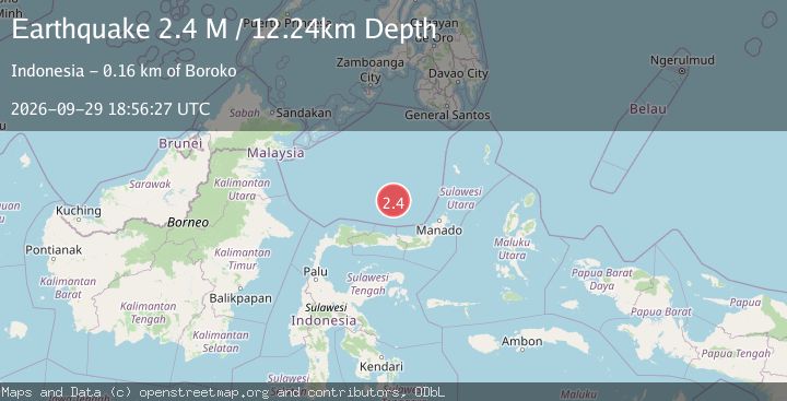 Map of Celebes Sea