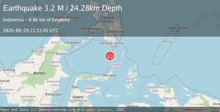 Map of Celebes Sea