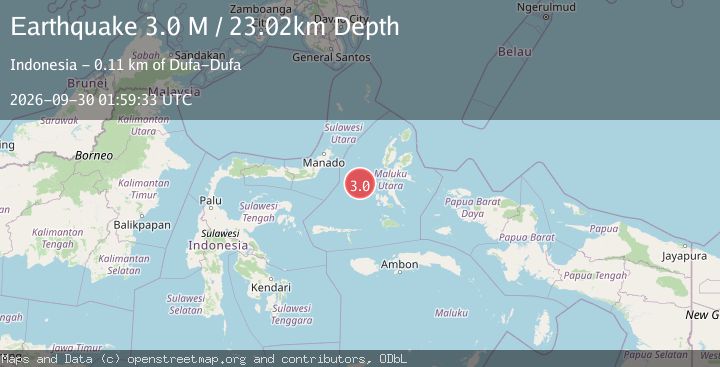 Map of Northern Molucca Sea