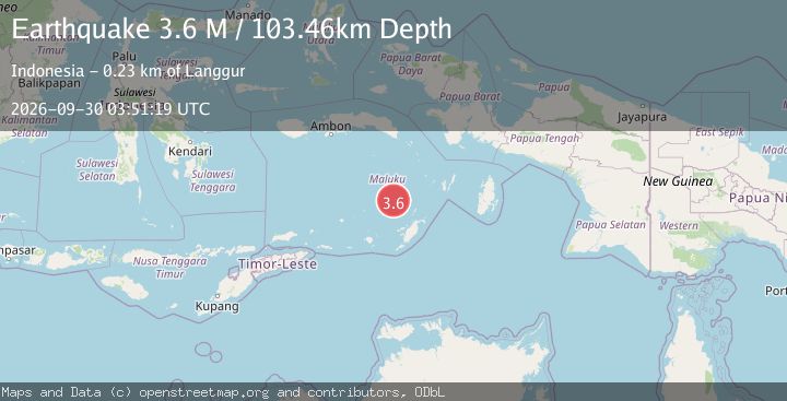 Map of Banda Sea