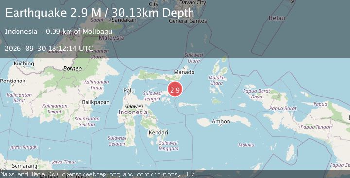 Map of Southern Molucca Sea