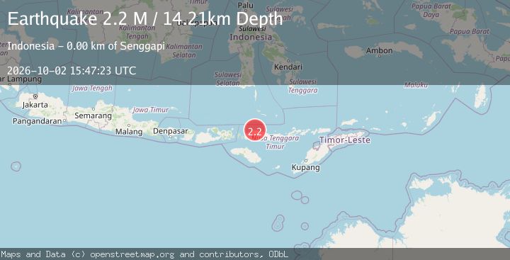 Map of Flores Region, Indonesia