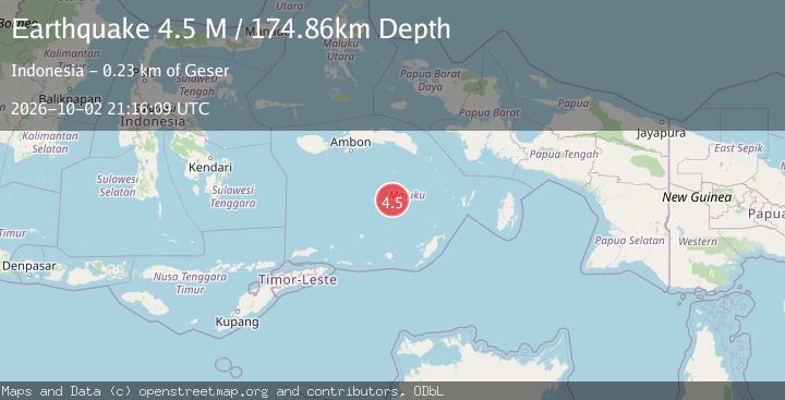 Map of Banda Sea