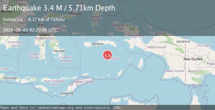 Map of Banda Sea