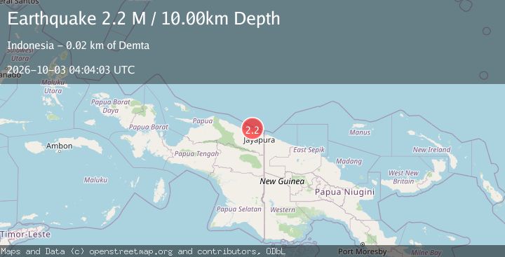 Map of Near North Coast of West Papua