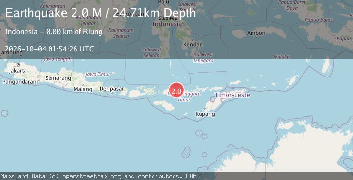Map of Flores Region, Indonesia