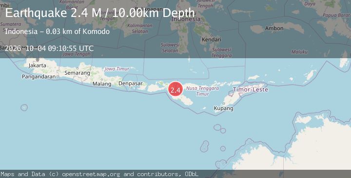 Map of Flores Region, Indonesia