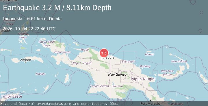 Map of Near North Coast of West Papua