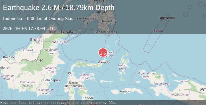 Map of Celebes Sea