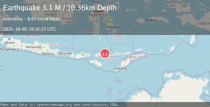 Map of Flores Region, Indonesia