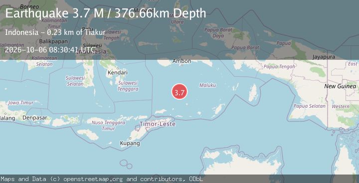 Map of Banda Sea