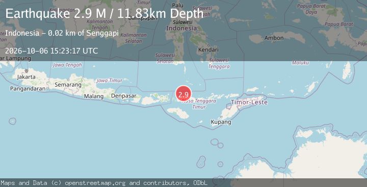 Map of Flores Region, Indonesia